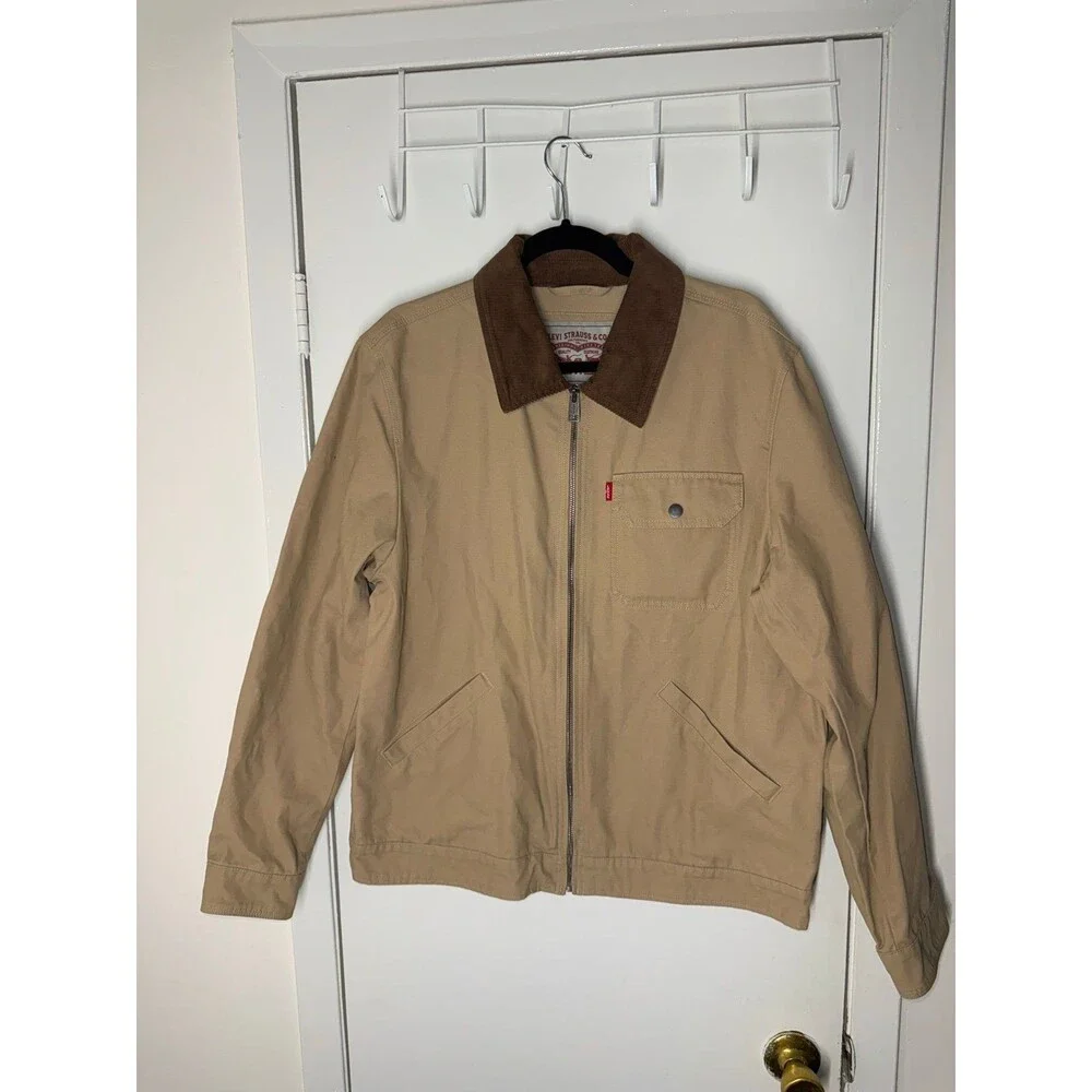 Rare LEVI'S  Lightweight Cotton Twill Utility Jacket - Tan